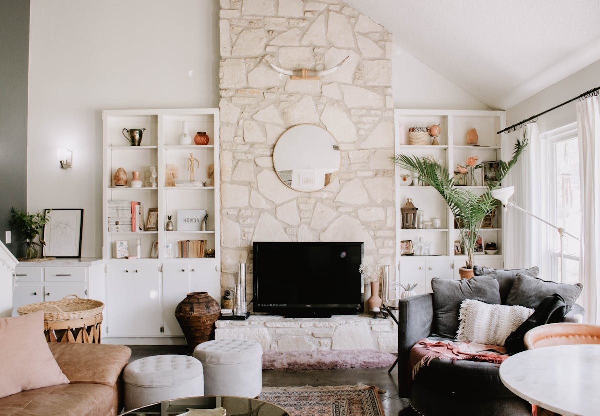 A warm, naturally-lit Austin home interior